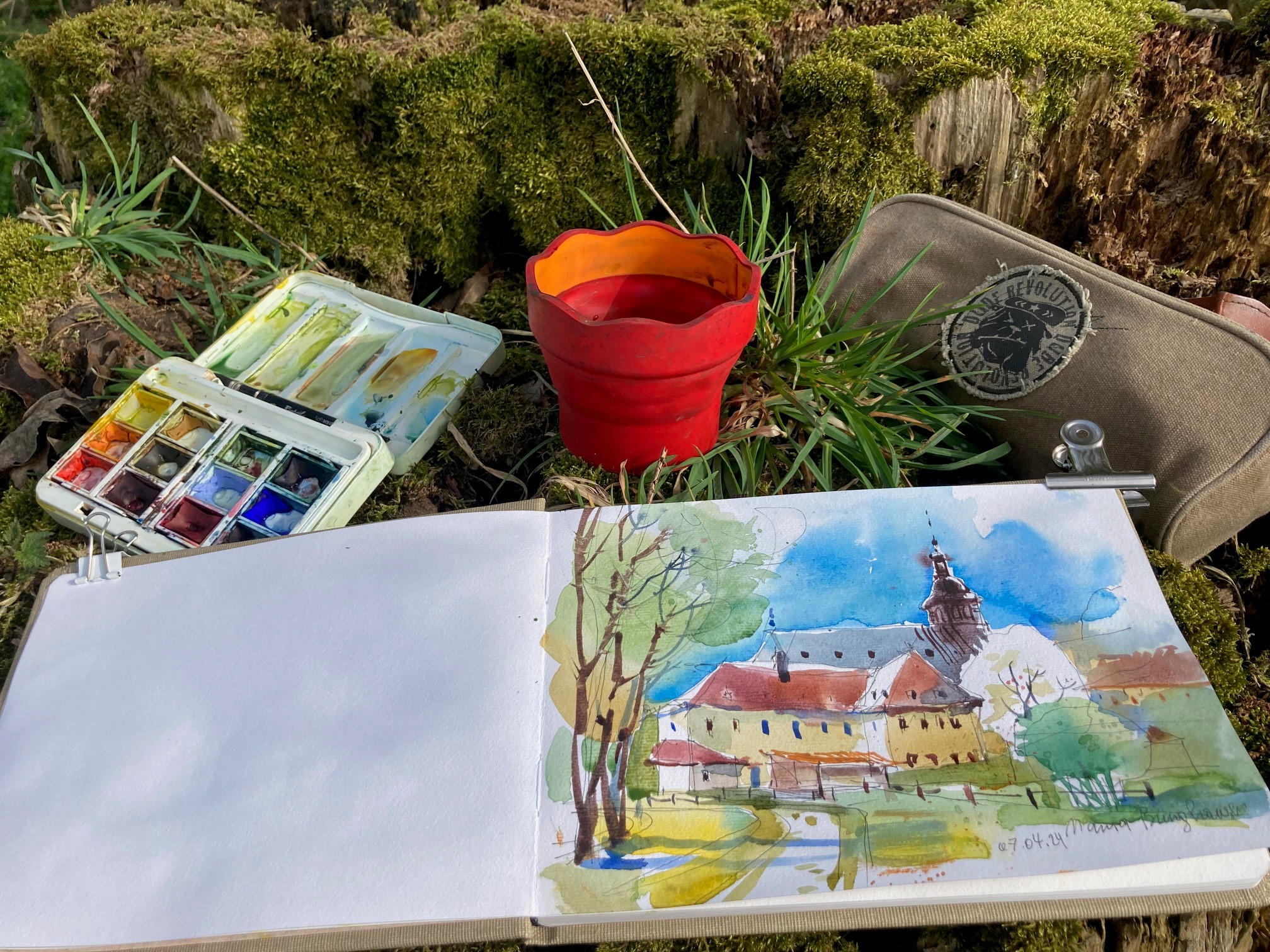 Janna Liebender-Folz, Pleinair Mariaburghausen @Janna Liebender Folz