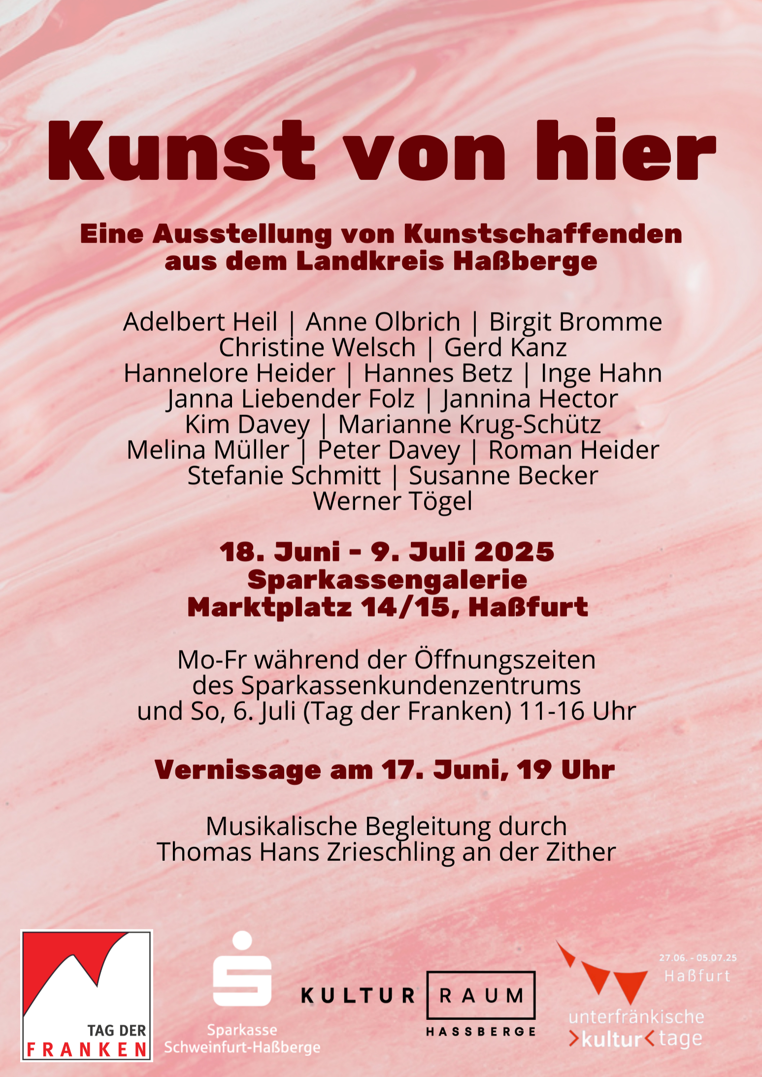 Poster A2 Ausstellung Kunst von hier